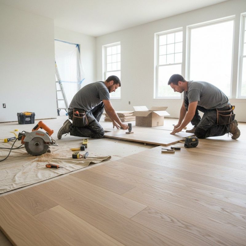 Oak Floor Installation